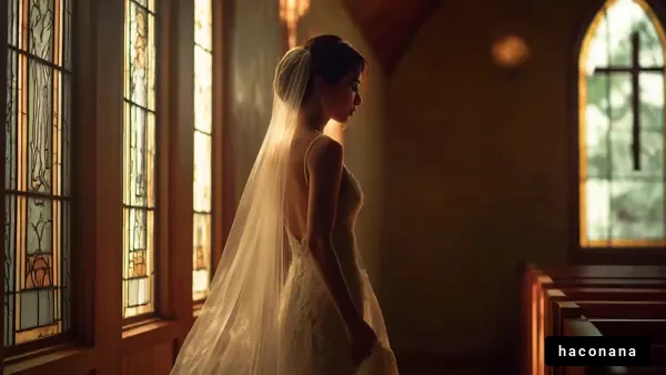 結婚式の花嫁の姿