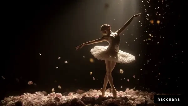 華麗なバレエダンスの瞬間