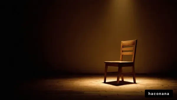 暗闇の中の椅子