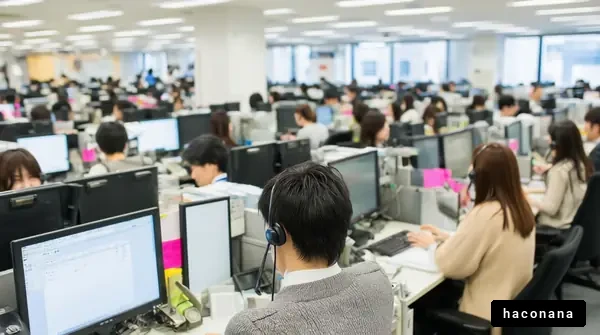 オフィスで働く人々