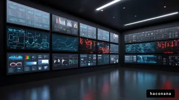 近未来的なコントロールルーム