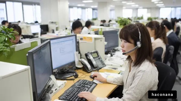 オフィスで働く女性