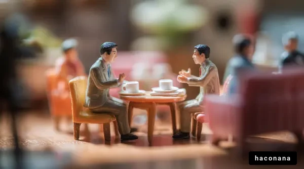 ビジネスのミニチュアシーン