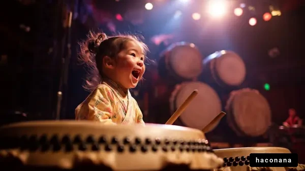 太鼓を叩く子供