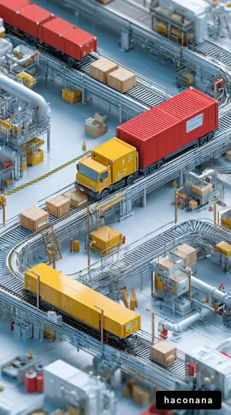 工場の物流システム