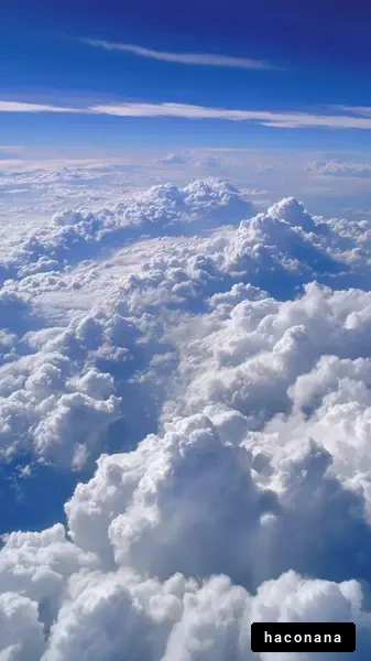 青空と雲の風景