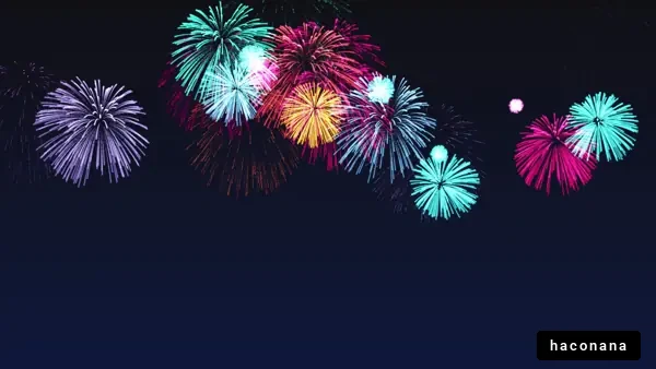 花火が夜空に舞う