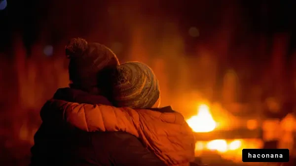 キャンプファイヤーでのひととき