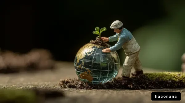 地球を守る人と植物