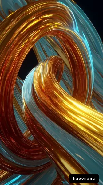 色とりどりの流れる模様