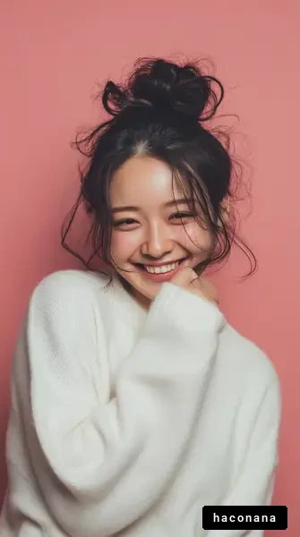 明るい笑顔の女性