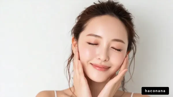 美しいスキンケアシーン