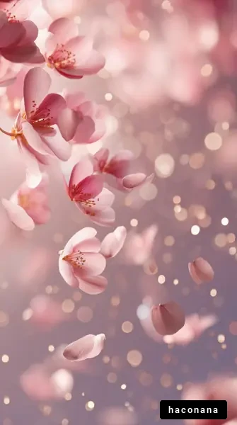 桜の花びらが舞う