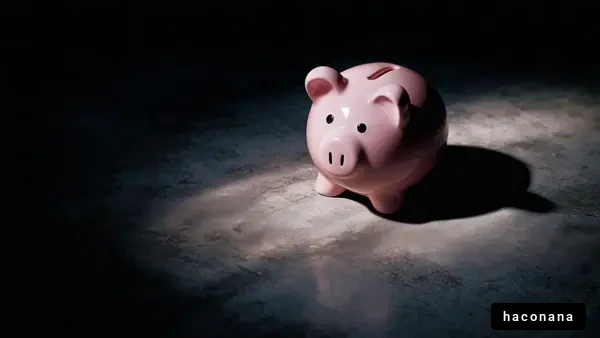 ピンクの貯金箱