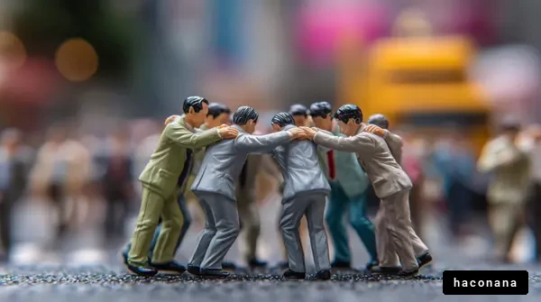 ミニチュアのビジネスシーン