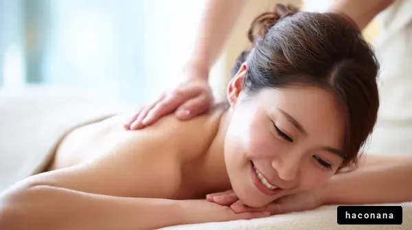 リラックスしたマッサージシーン