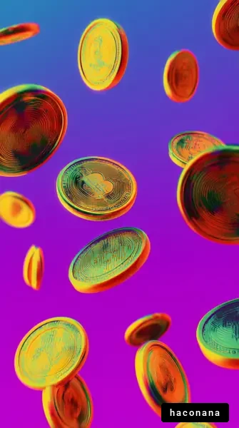 カラフルなコインの空間