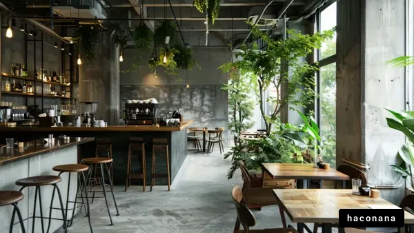 おしゃれなカフェの内装