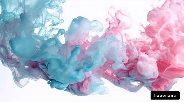 色彩豊かなインクの雲