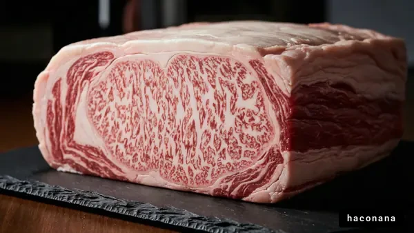 美しい霜降り肉の塊