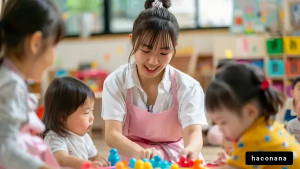 保育園で遊ぶ子どもたち