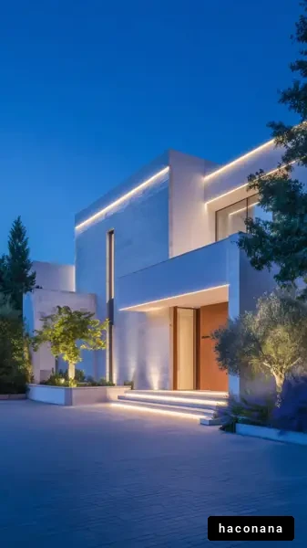 現代的な家の外観