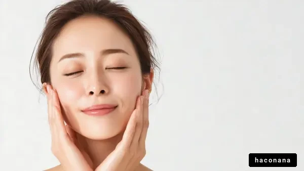 スキンケアを楽しむ女性