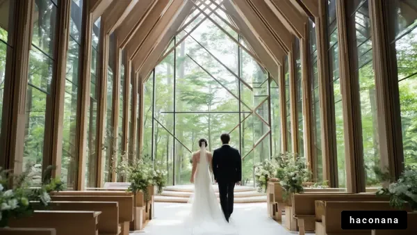 自然光あふれる結婚式