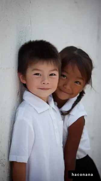 仲良しの子どもたち