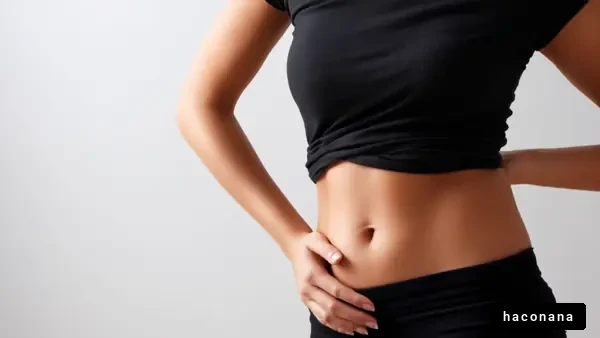 お腹の痛みを訴える女性