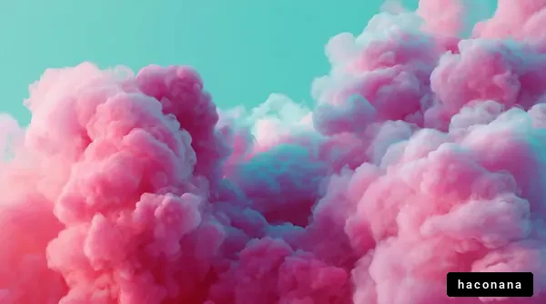 カラフルな雲の幻想