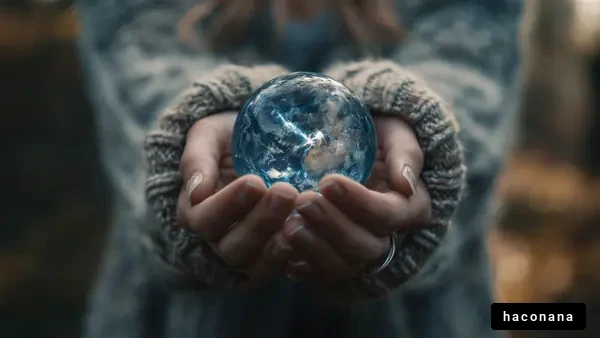 美しい地球を守る手