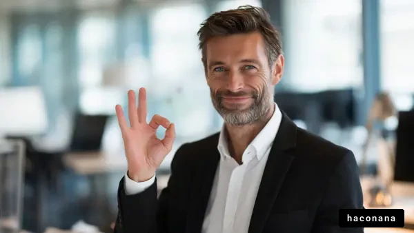 ビジネスマンの笑顔