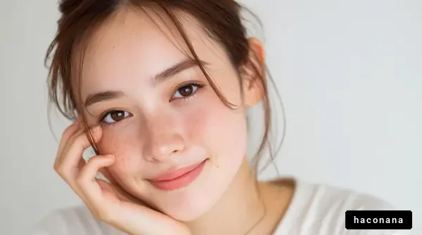 自然な笑顔の女性