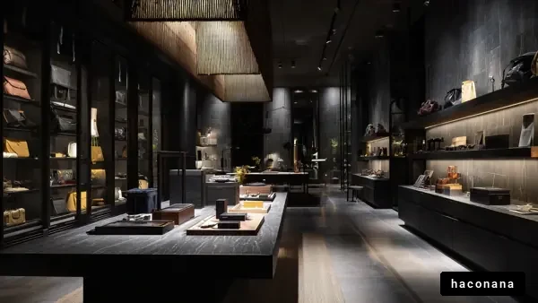 モダンな店舗の内部