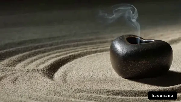 砂に広がる煙の癒し