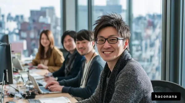 オフィスでのチームワーク