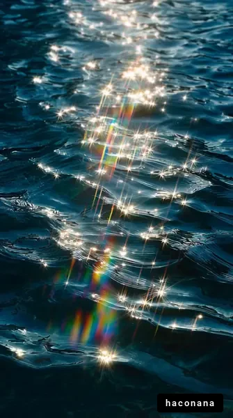 水面の光の反射