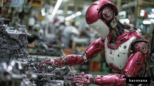 工場で働くロボット