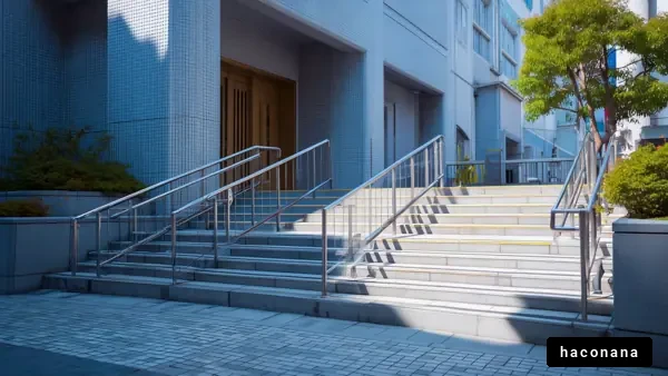 近代的な建物の階段風景