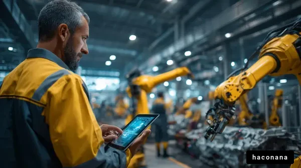 工場での作業風景