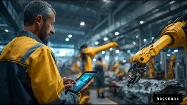 工場内での作業者