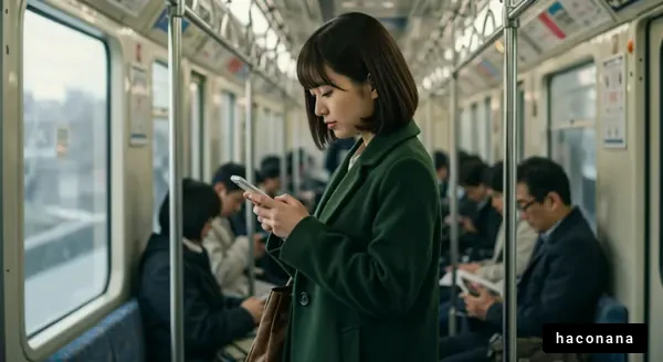 電車内でのスマホ使用