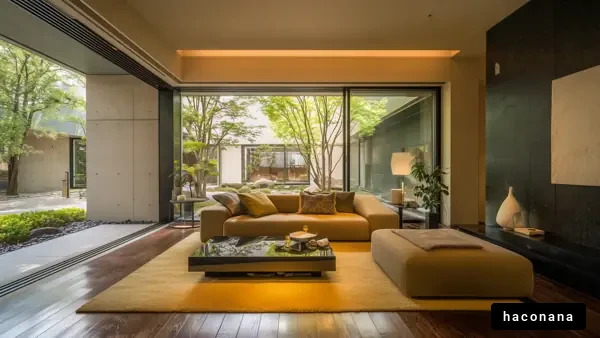 モダンなリビングルームの風景