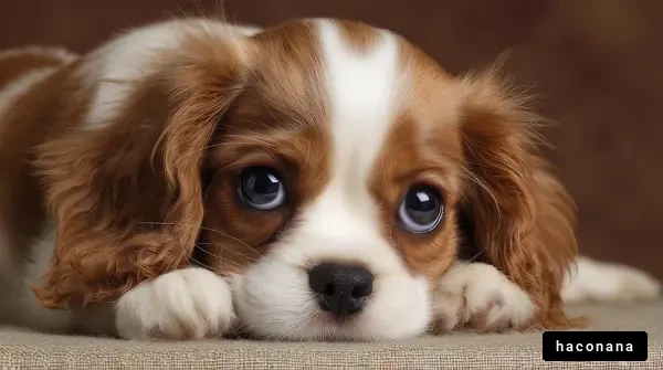 かわいい子犬の表情