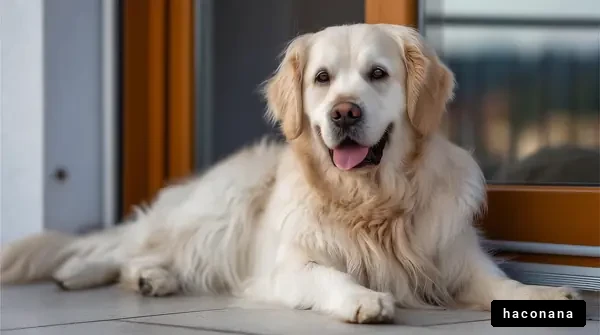 リラックスした犬の表情