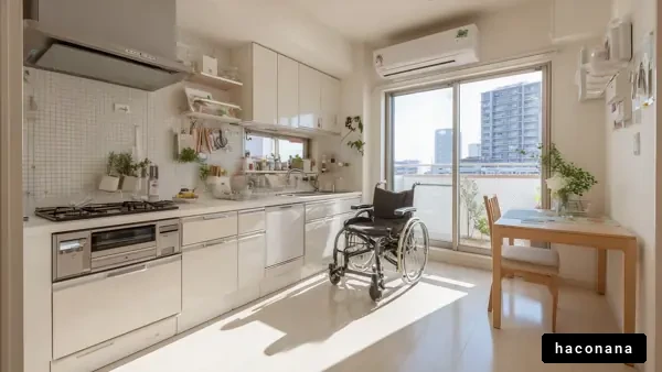 バリアフリーキッチンの風景